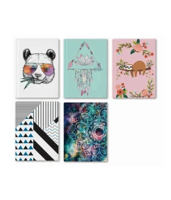 A4 Hard Print Notebook Assorted