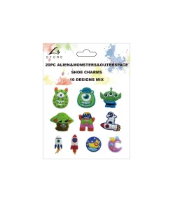 Alien & Space Shoe Charms 20pc