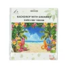 Aloha Summer Beach Backdrop with Grommet 100x150cm