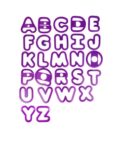 Alphabet Cookie Cutters Set 26pc 5 x 1.5cm
