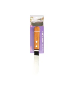 Angle Cake Spatula With Wooden Handle 4in