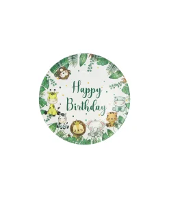 Animal Design Paper Plates 7in 12pk