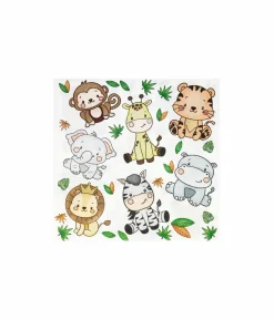 Animal Printed Large Napkins 24pk