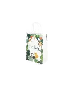 Animal Printed Small Paper Bags 21cm 4pk