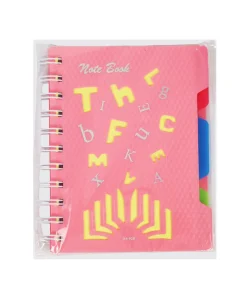A6 Pink Printed Notebook 80 sheets 105 x 148mm