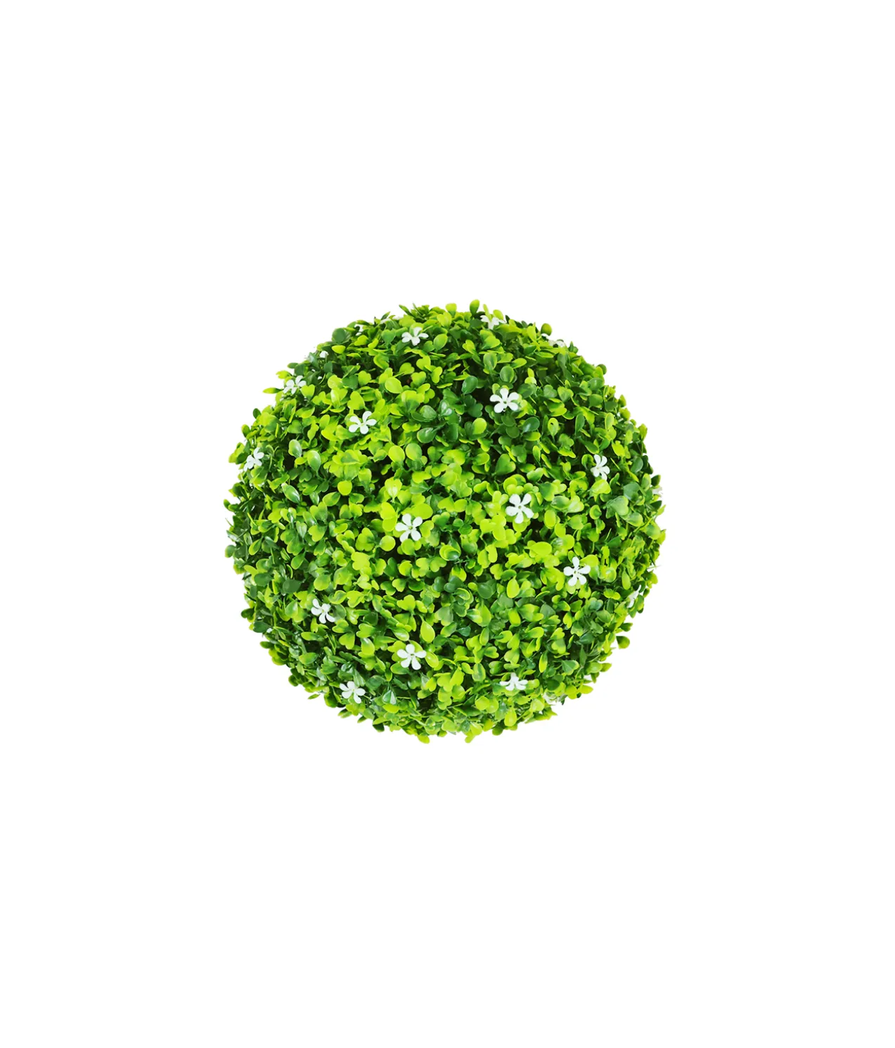 Artificial Grass Ball With Flowers 28cm