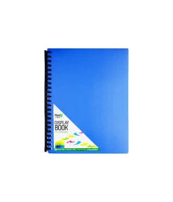A4 Spiral Display Book 20 Pockets Assorted