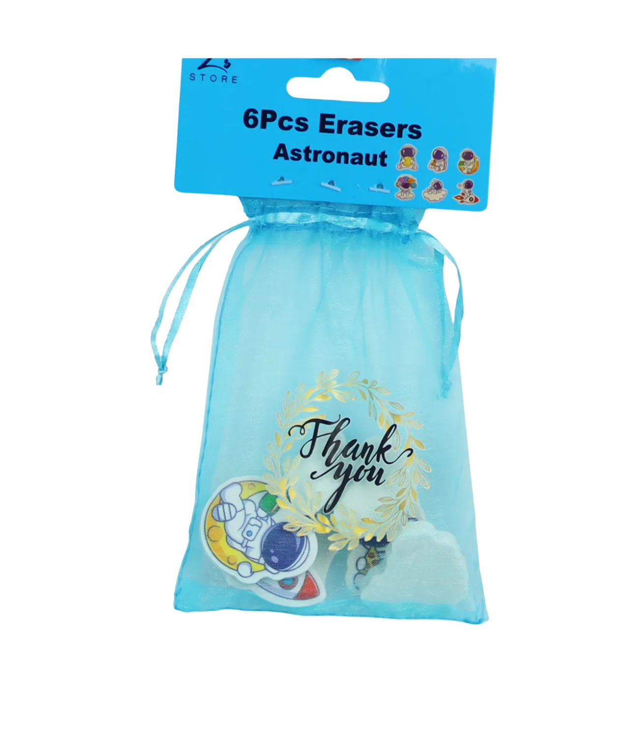 Astronaut Erasers 6pc