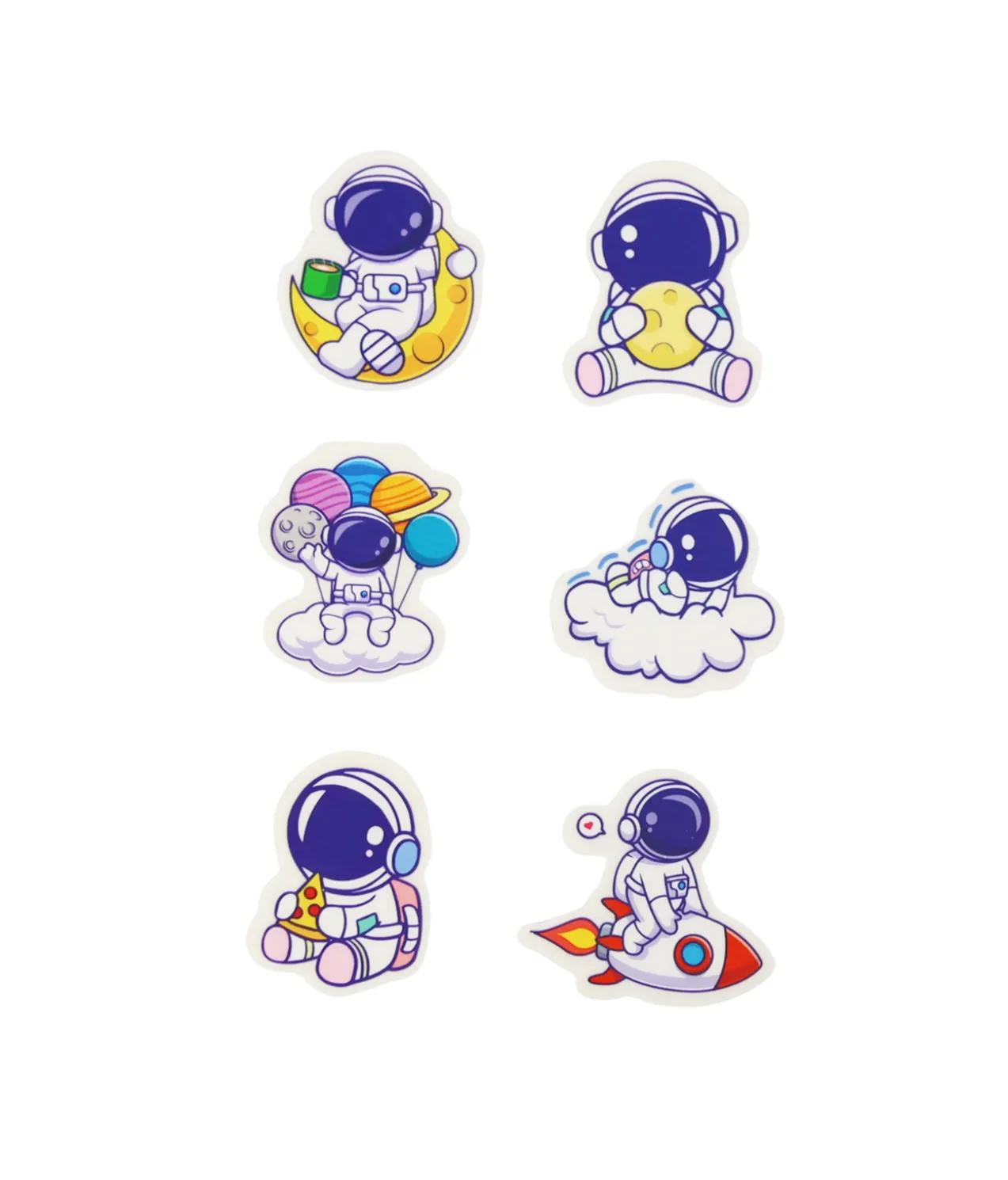 Astronaut Erasers 6pc