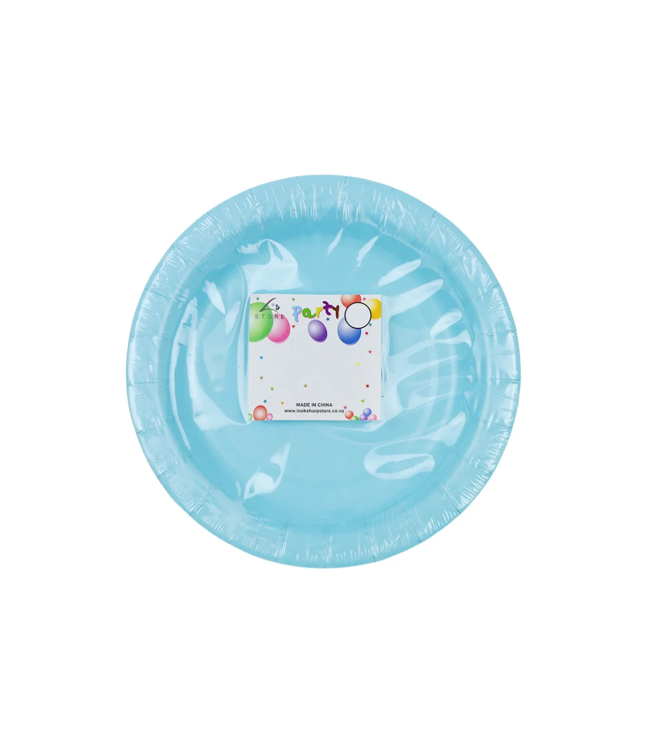 Baby Blue Paper Plates 100pk 9in