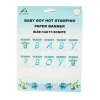 Baby Boy Hot Stamping Paper Banner 14×17.5cm