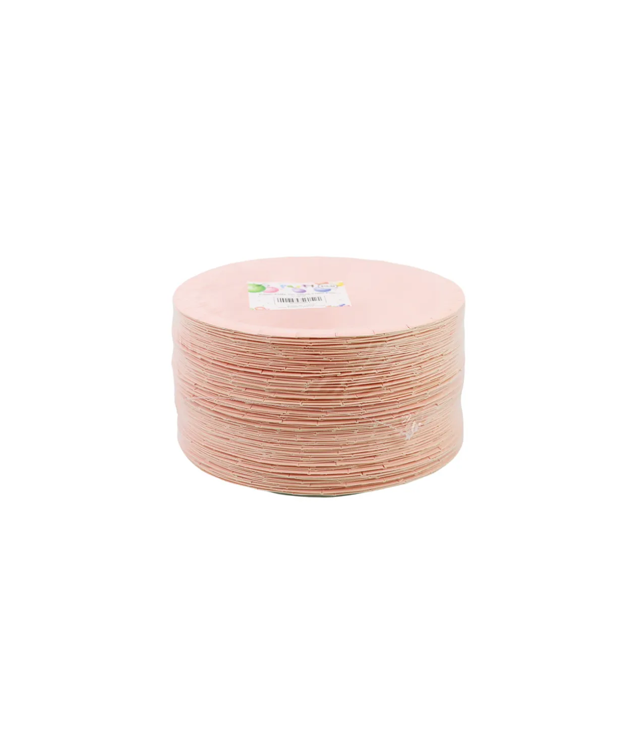 Baby Pink Paper Plates 100pk 7in