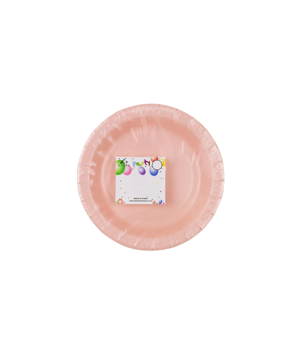 Baby Pink Paper Plates 100pk 7in