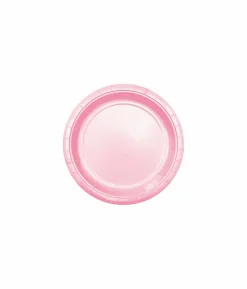 Baby Pink Paper Plates 20x7in