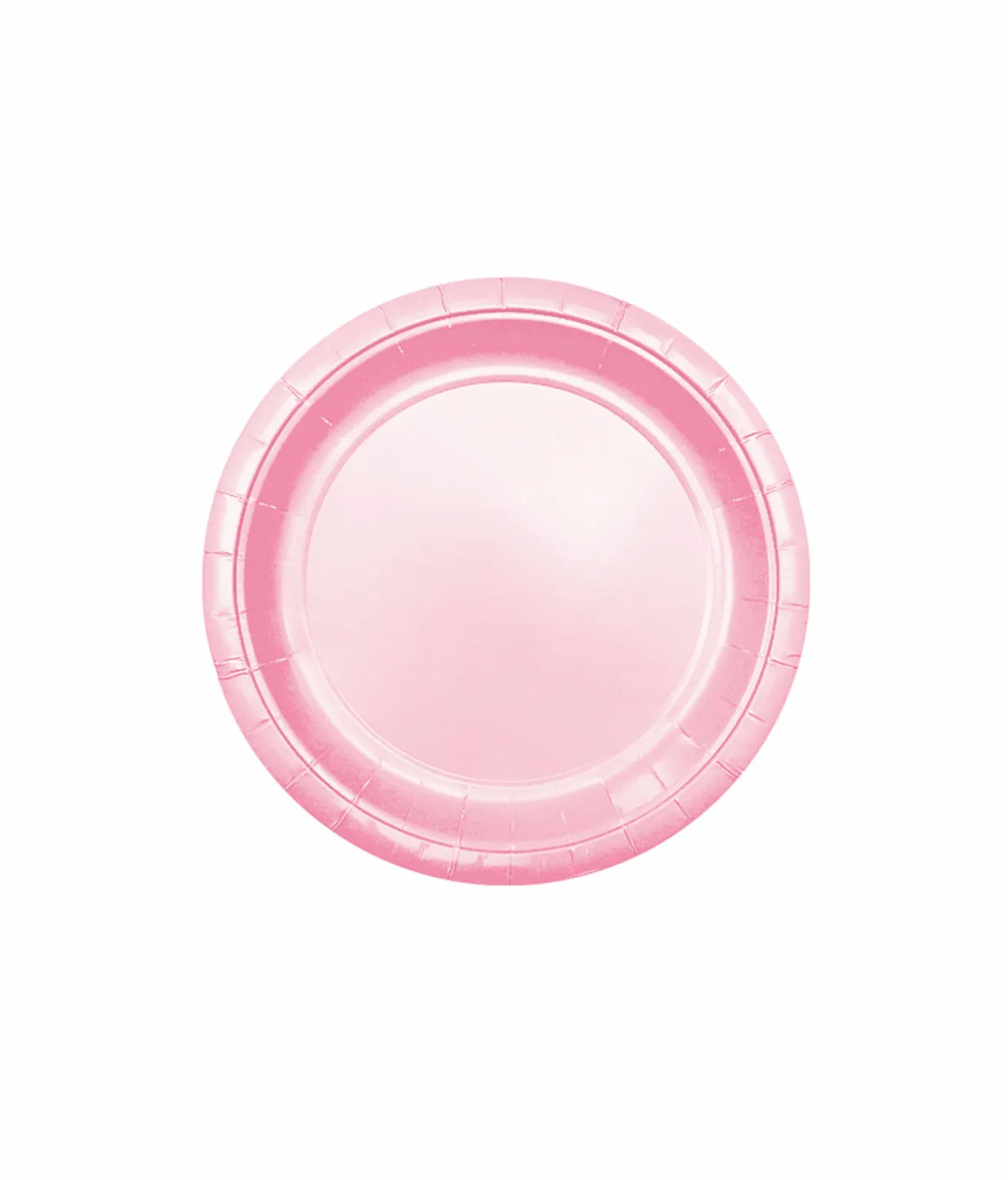Baby Pink Paper Plates 12x9in