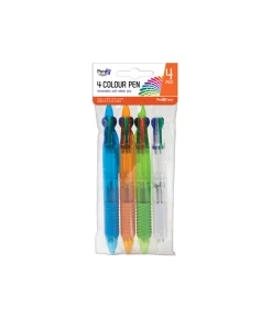 Ball Point Pen 4-Colour 4pk
