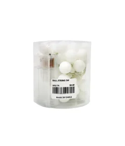 Ball String Cool White Lights 5m