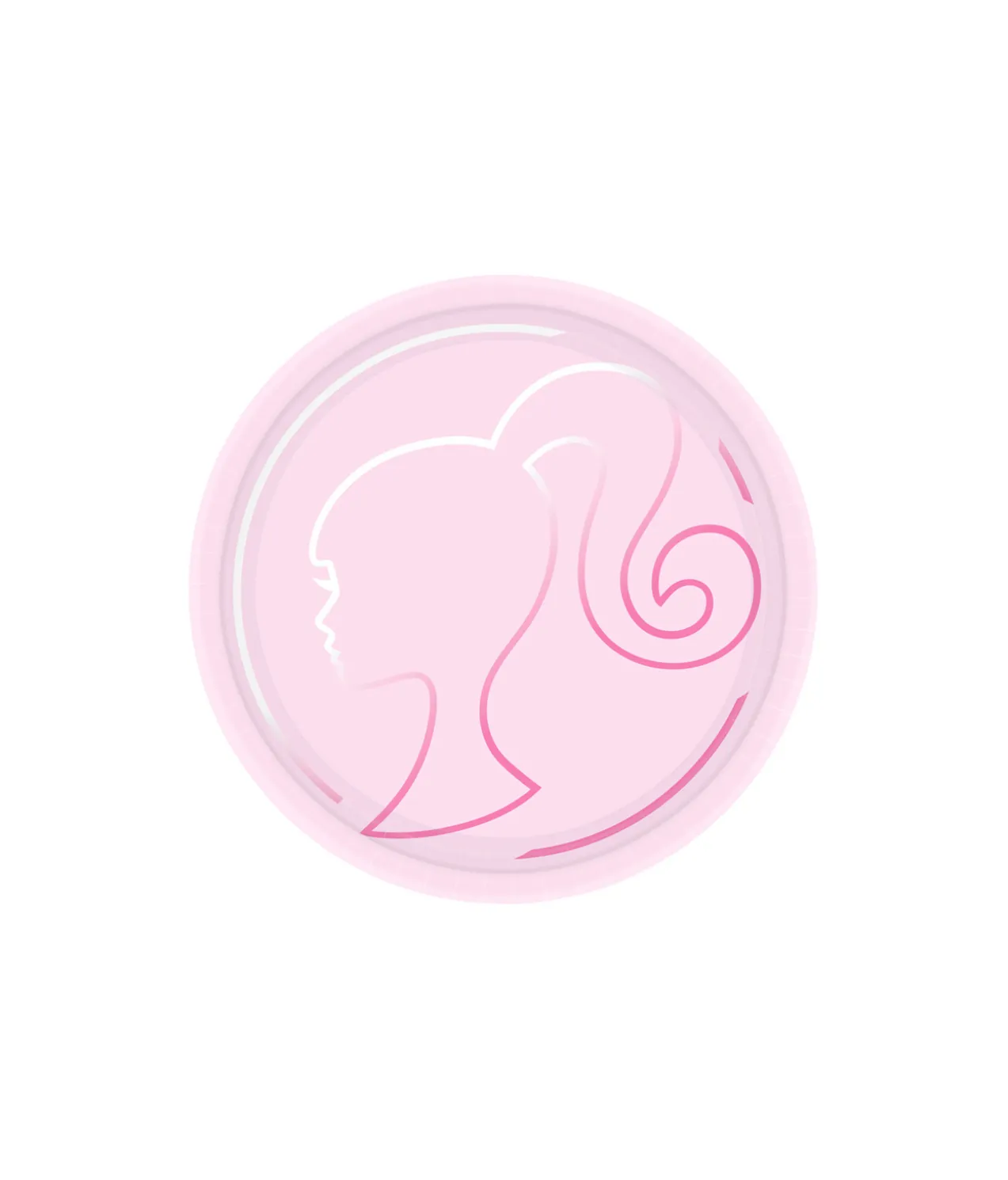 Barbie Round Paper Plates 8pk