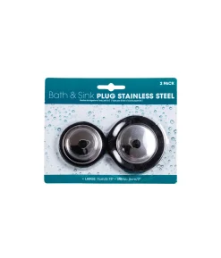 Bath And Sink Plugs 2pk