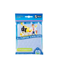 Bathroom Scrub Wipes 5pk