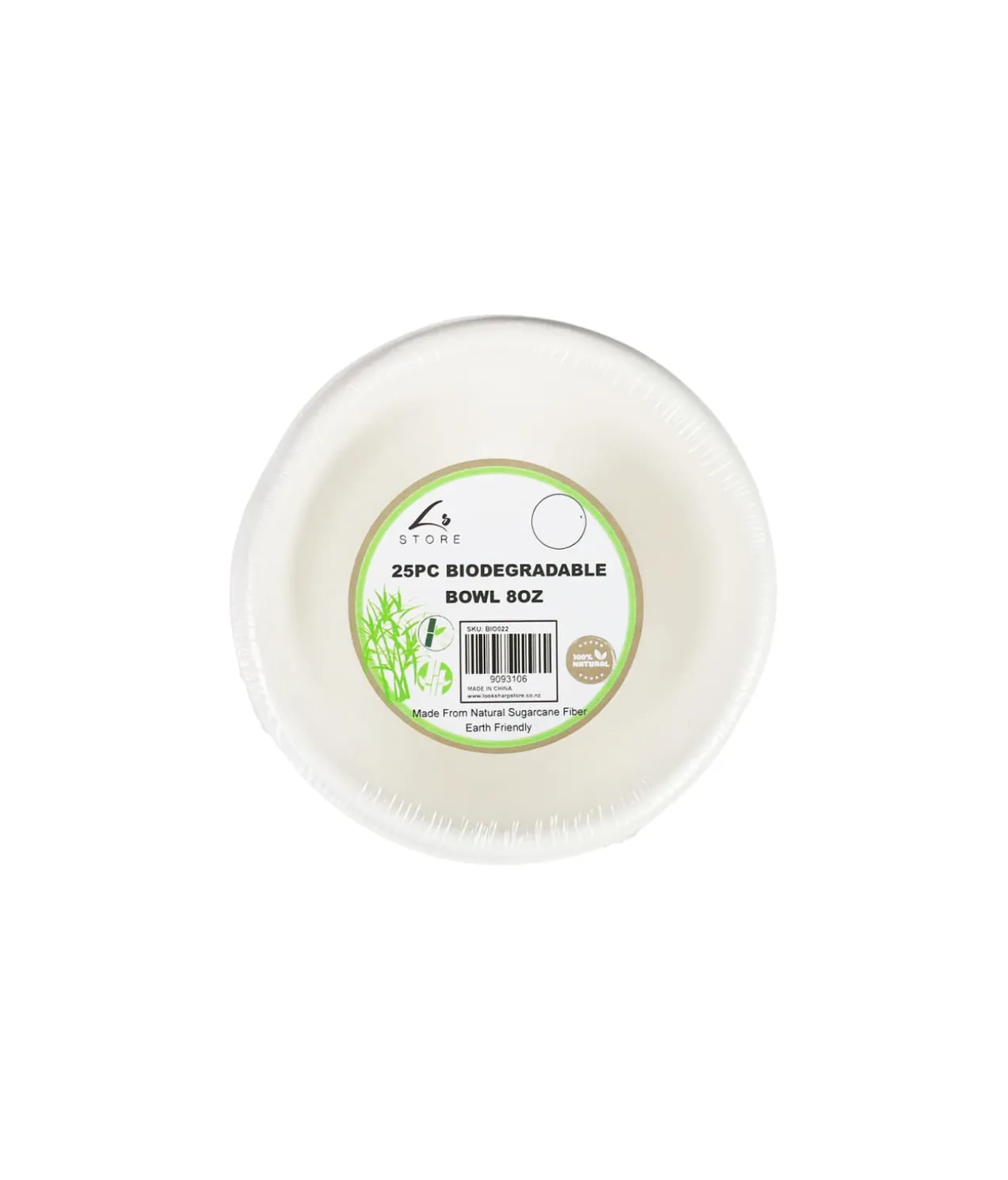 Biodegradable Bowl 25pc 8oz