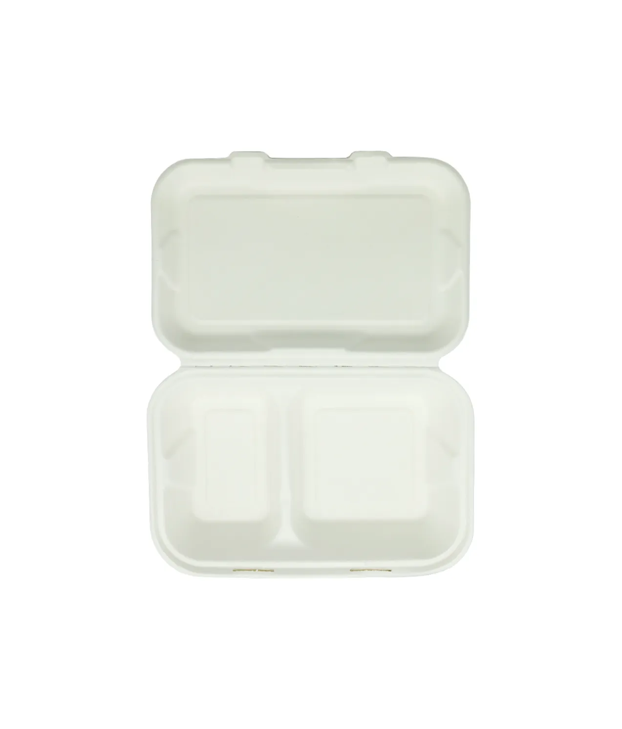 Biodegradable 2 Compartment Container 25cm 10pc