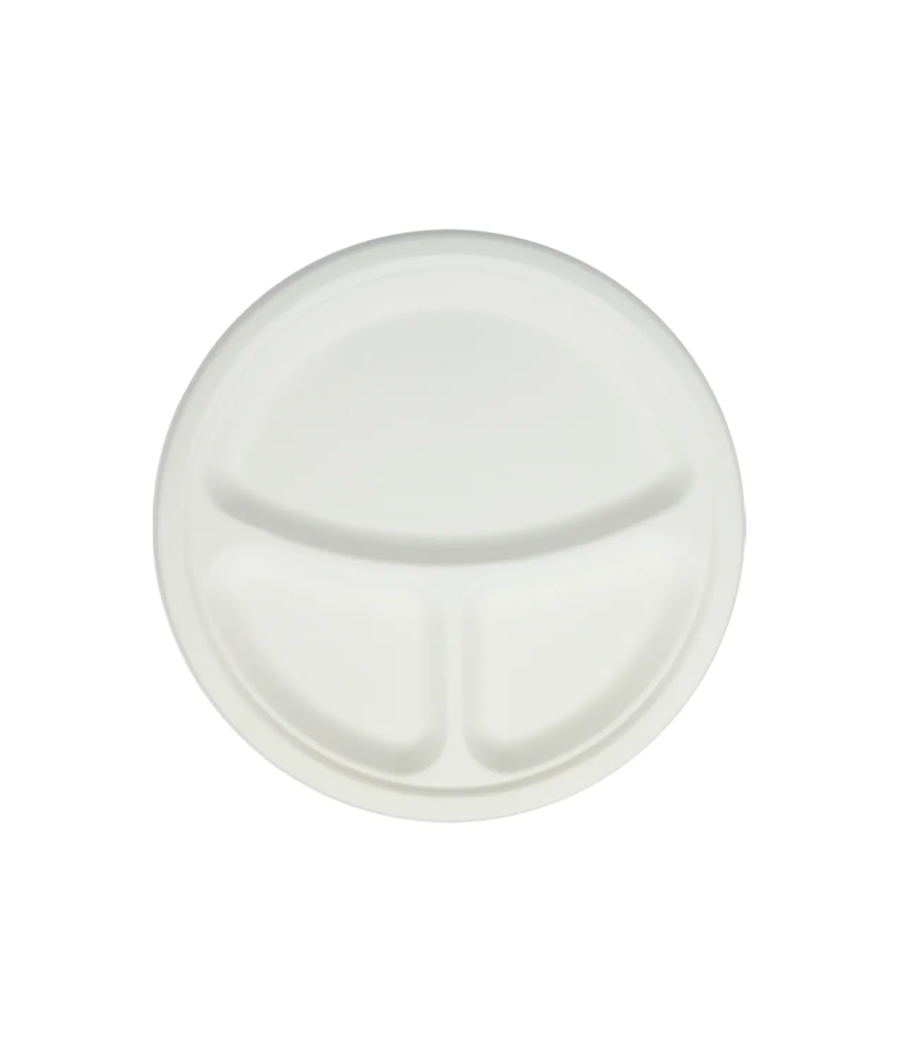 Biodegradable 3 Compartment Plate 10in 25pc