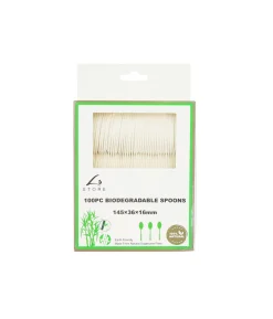 Biodegradable Spoons 14.5cm 100pcs
