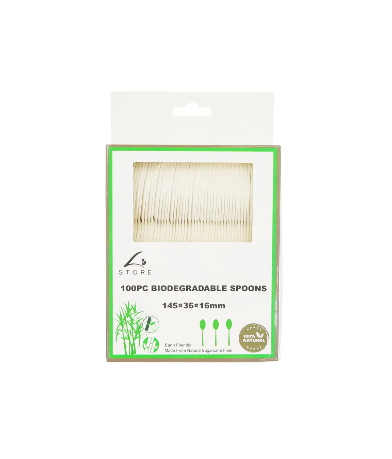 Biodegradable Spoons 14.5cm 100pcs