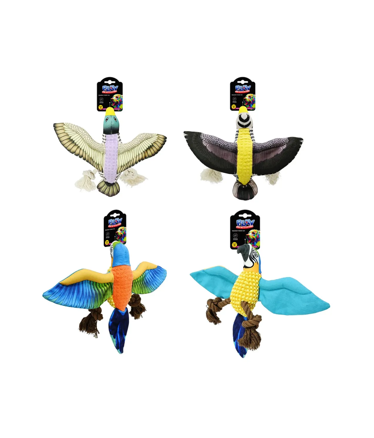Bird Rope Pet Toy Assorted 30cm