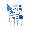 Birthday Blue Party Photo Props
