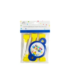 Birthday Boy Paper Blowout 6pcs