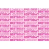 Birthday Wrapping Paper Pink/Blue Assorted 70cm x 5m