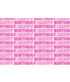 Birthday Wrapping Paper Pink/Blue Assorted 70cm x 5m