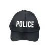 Black Adult Police Cap