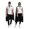 Black Adults Cape & Mask Set