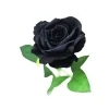 Black Artificial Velvet Rose 51cm