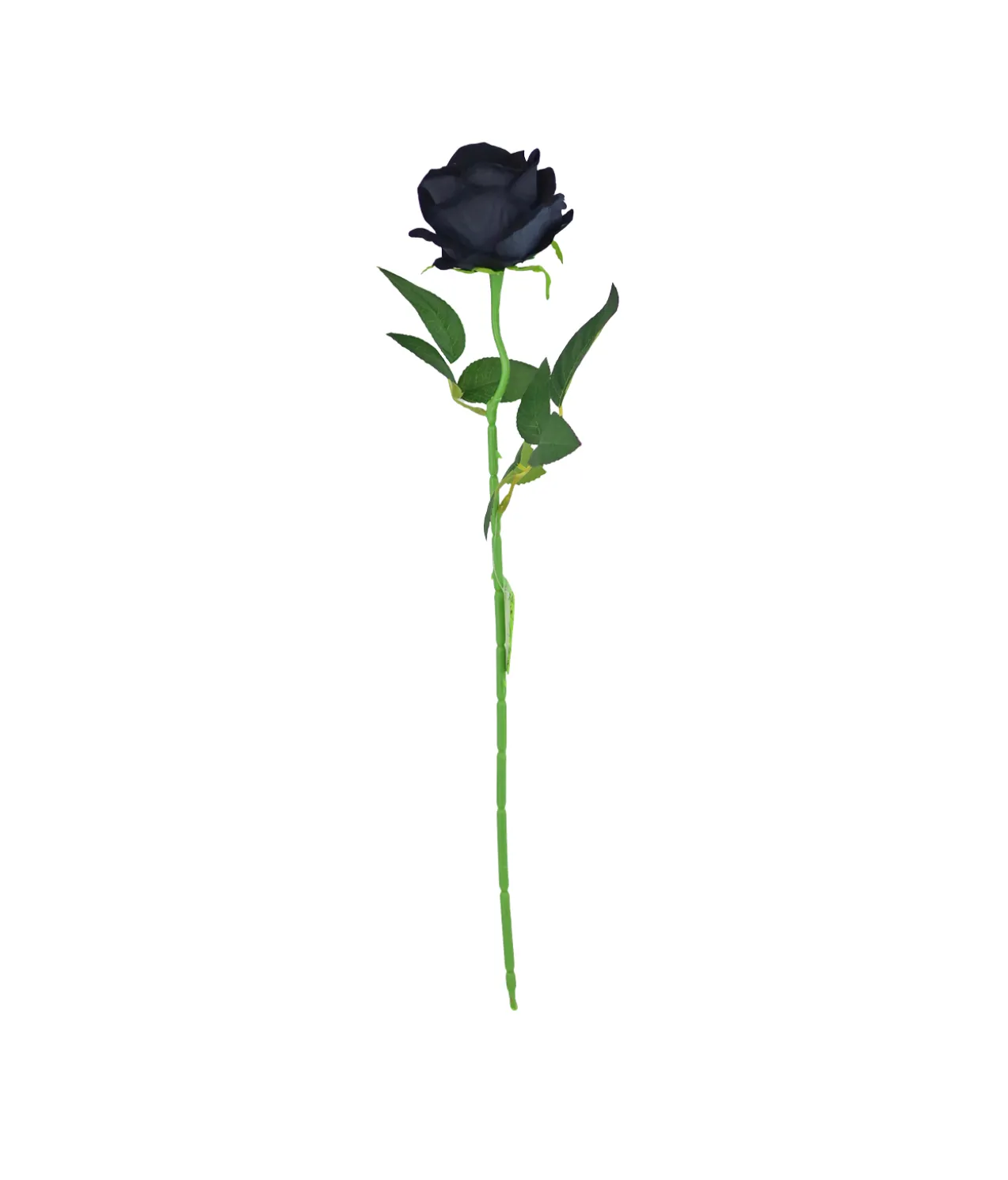 Black Artificial Velvet Rose 51cm