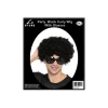 Black Curly Wig With Glasses Party Set