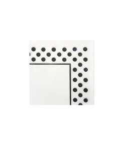 Black Dots Napkins 1py 100pc 30 x 30cm