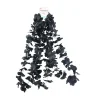 Black Flower Lei 3pc