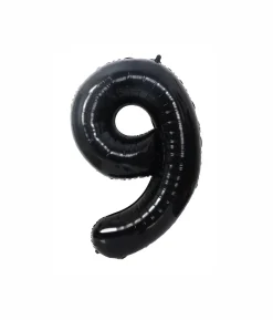 Black Foil Number Balloon 9