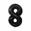 Black Foil Number Balloon 8