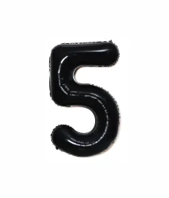 Black Foil Number Balloon 5