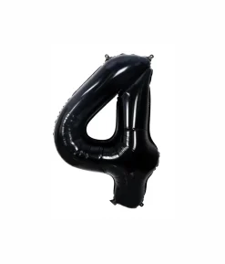 Black Foil Number Balloon 4