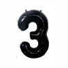 Black Foil Number Balloon 3