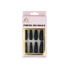 Black Glitter Press On Nails 24pc