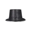 Black Glitter Top Hat