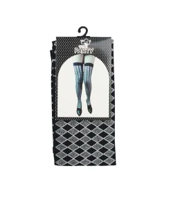 Black Party Stockings Diamond Patterns
