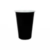 Black PP Plastic Cups 16oz 25pk
